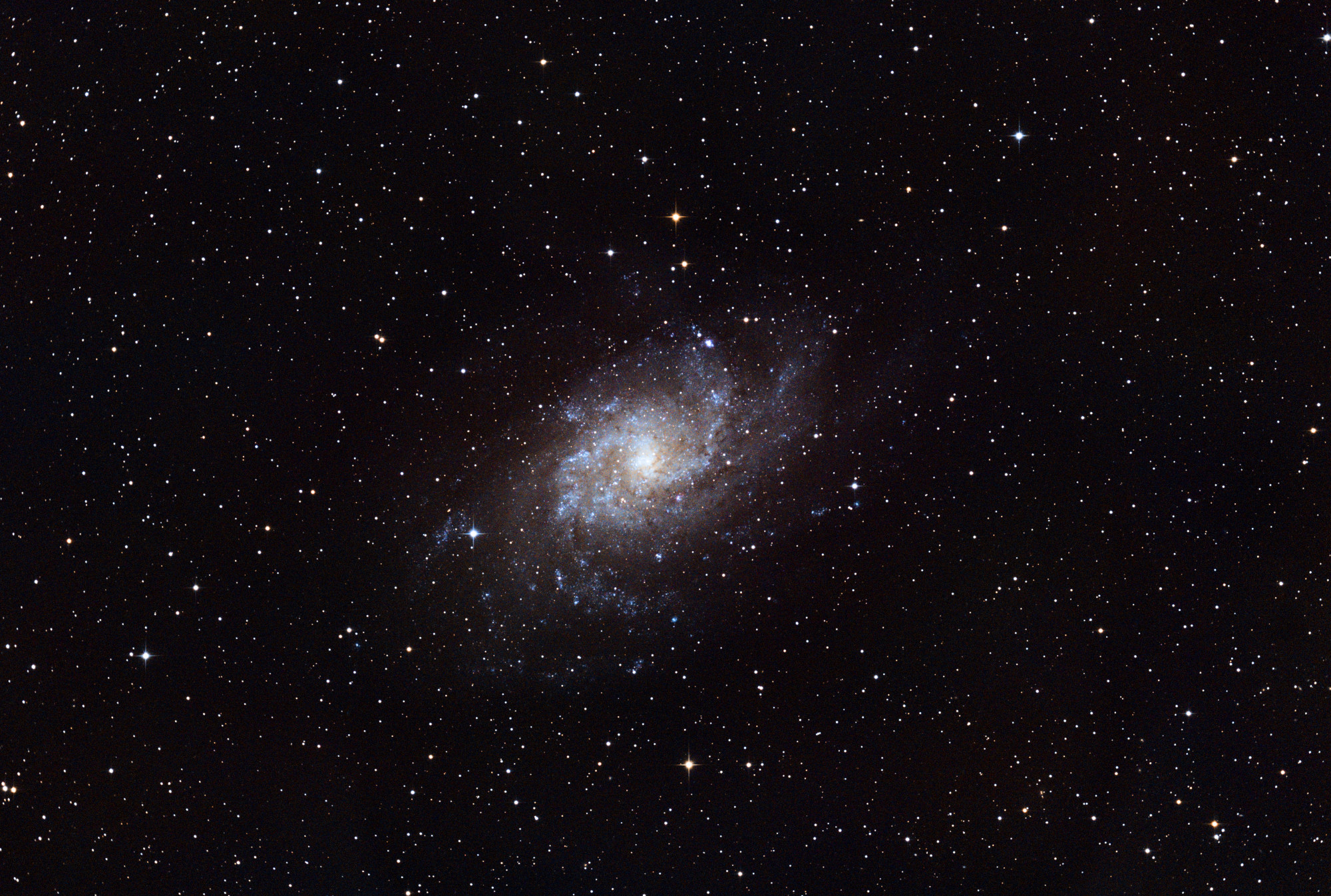 M31 from September 7, 2024 &ndash; $52 \times 4 \mathrm{min}$ exposures (3h28m total) with the Sony α7C. Acquired with NINA and PHD2. Processed with Siril. Note the perspective flip, which the Sony body performs but the ZWO camera does not.