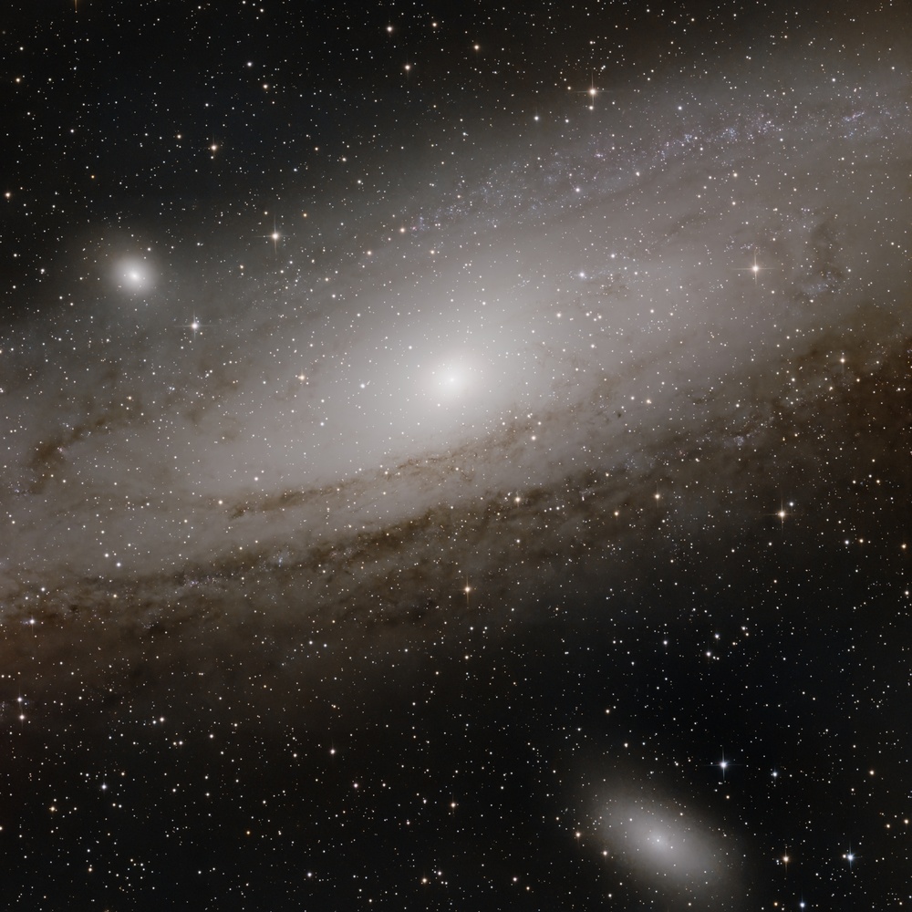 1h27m (29 x 3min) Broadband. Clearly this needs more than one frame, but it was only ever intended to be a test shot. Processed with DeepSNR and BlurX. Rotated and Cropped.