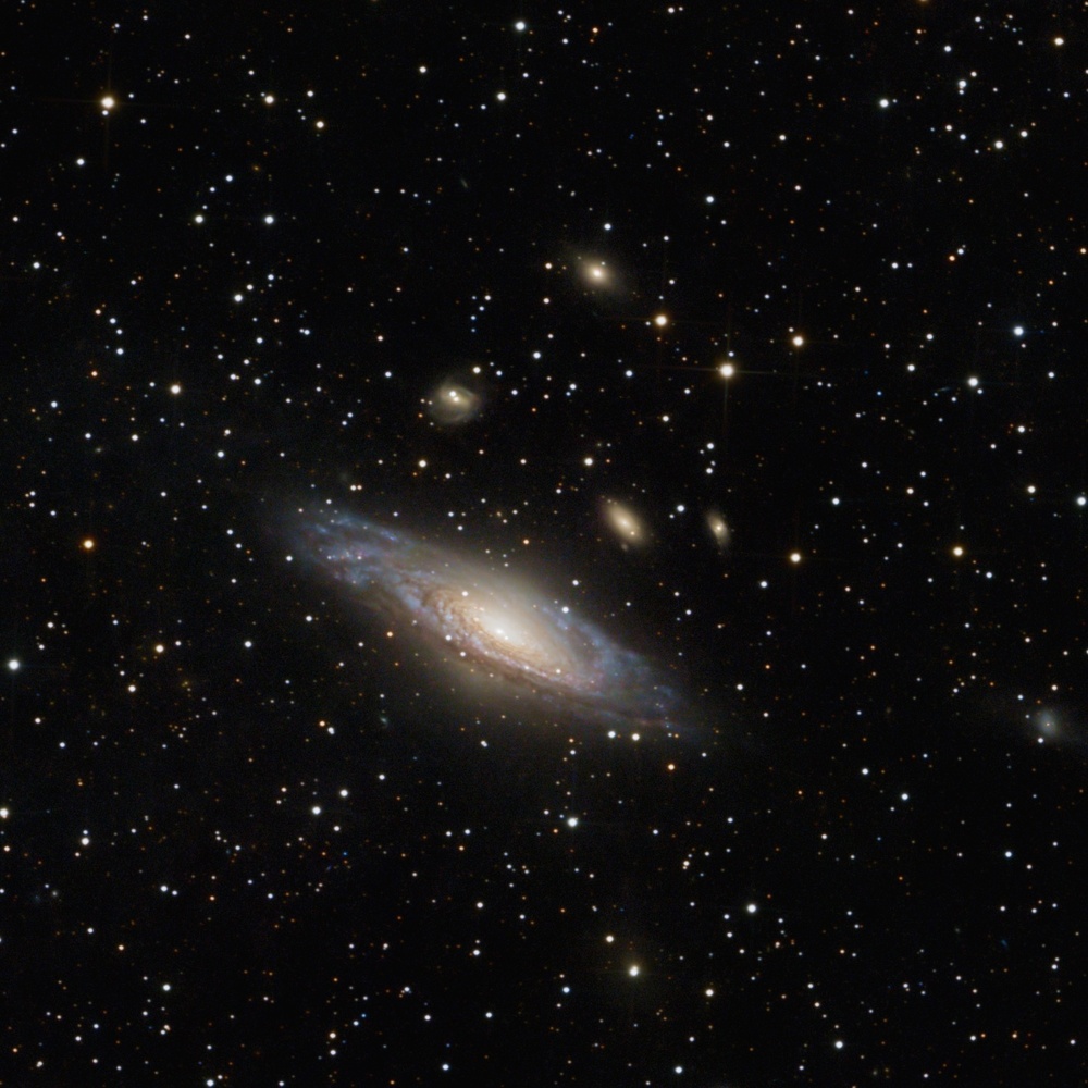 5h48m (116 x 3min) Broadband. Processed with GraXpert. Cropped from full field including Stephan’s Quintet. Supernova SN2025rbs is visible just to the right and below the core of the largest galaxy, which was discovered July 2025, captured ~5 weeks post-discovery.