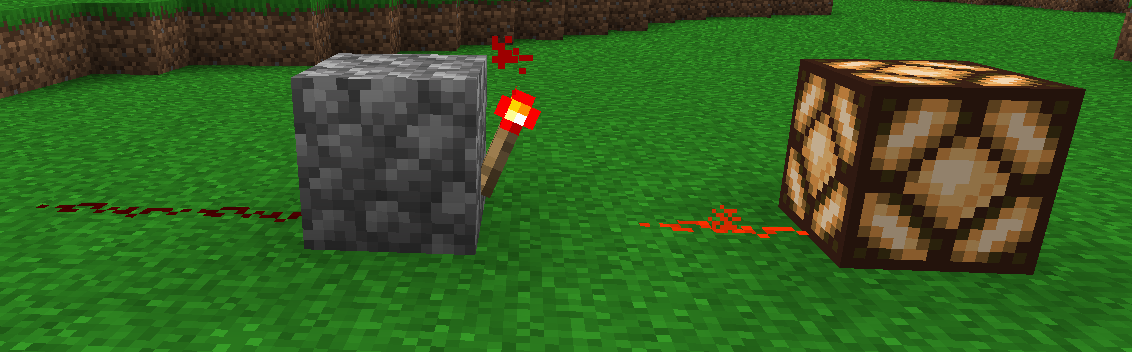 Redstone NOT gate with input OFF